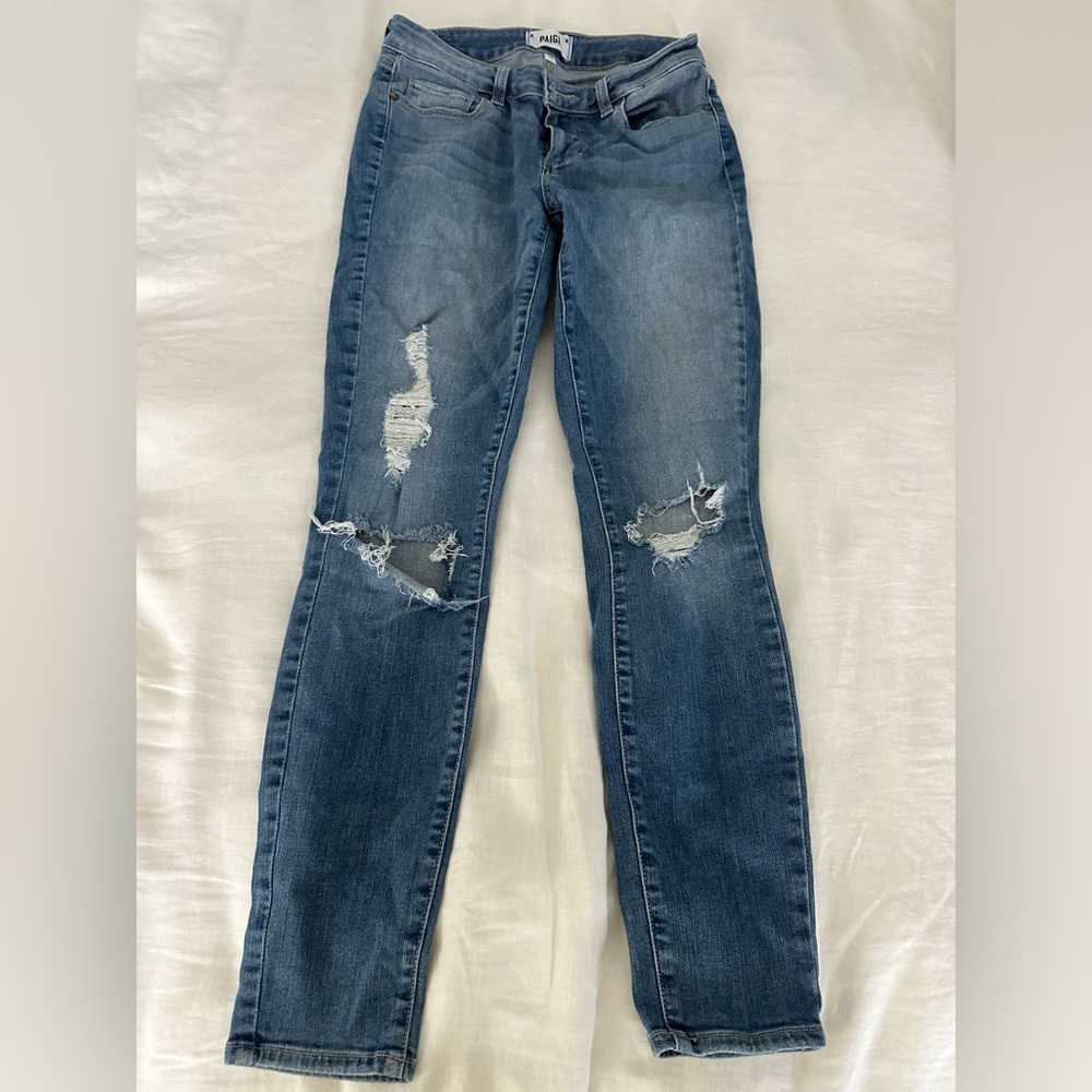 Paige verdugo ankle ripped jeans
